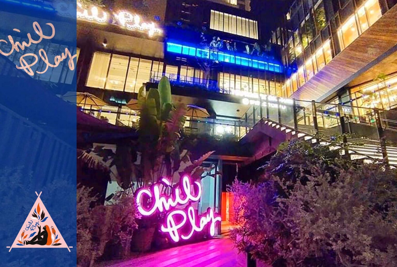 台中蔦屋書店Chill Play去憂不累外觀，帳篷餐酒館，都市叢林 Lounge 品牌規劃/平面設計 Visual Design/Branding/Visual Identity
