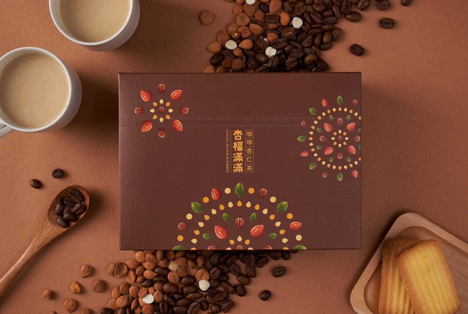 品牌設計/包裝設計/杏福滿滿/咖啡杏仁包裝/Brand Design/Package Desgin