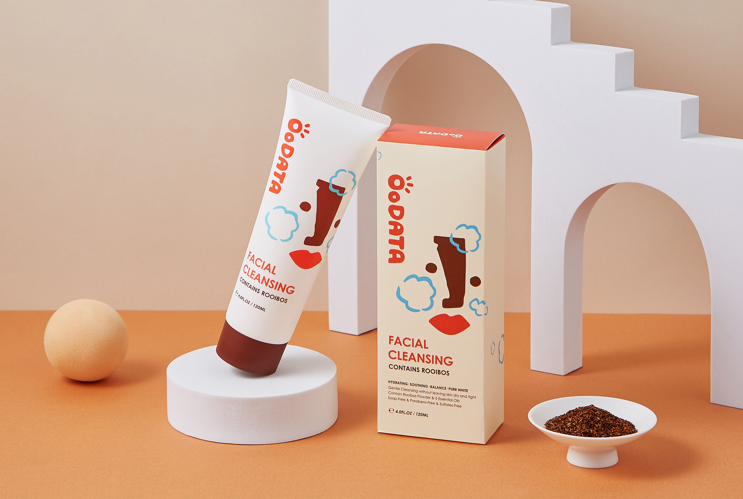 Oodata 博士茶洗面乳品牌包裝設計